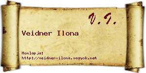 Veidner Ilona névjegykártya
